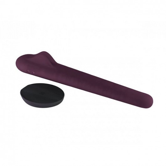 Фиолетовый вибратор для пар Crescendo - 21 см. - MysteryVibe