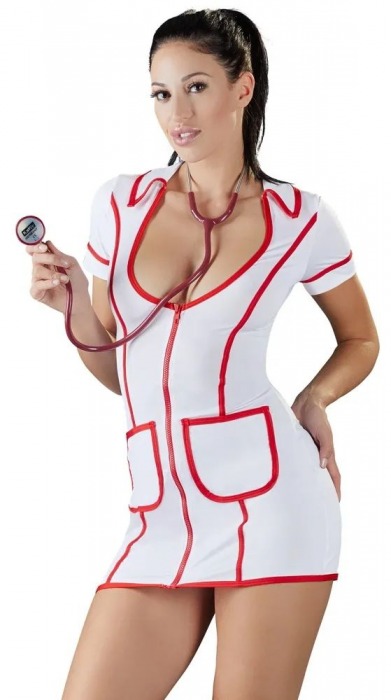 Сексуальное платье медсестры на молнии - Orion купить с доставкой