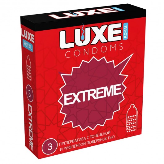 Текстурированные презервативы LUXE Royal Extreme - 3 шт. - Luxe - купить с доставкой в Екатеринбурге