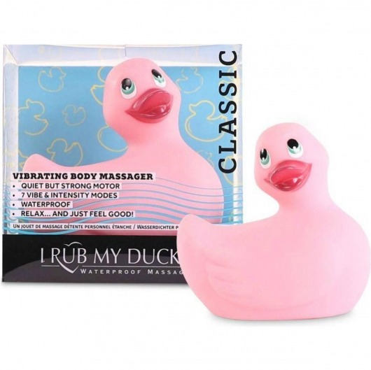Розовый вибратор-уточка I Rub My Duckie 2.0 - Big Teaze Toys - купить с доставкой в Екатеринбурге