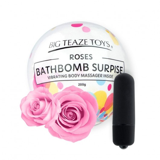 Бомбочка для ванны Bath Bomb Surprise Rose + вибропуля -  - Магазин феромонов в Екатеринбурге