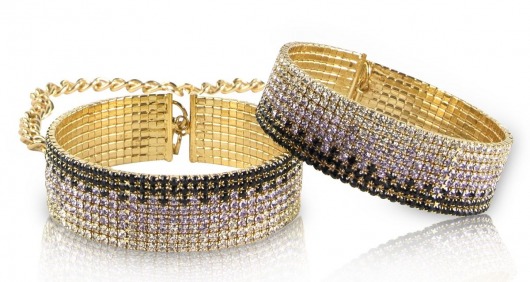 Золотистые наручники Diamond Handcuffs Liz - Rianne S - купить с доставкой в Екатеринбурге