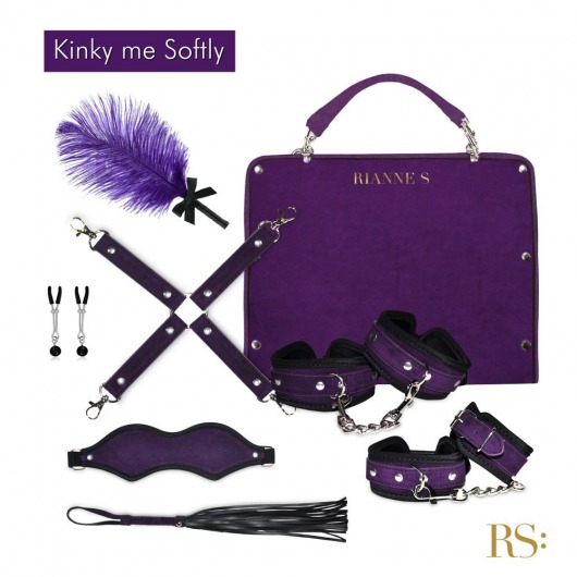 БДСМ-набор в фиолетовом цвете Kinky Me Softly - Rianne S - купить с доставкой в Екатеринбурге