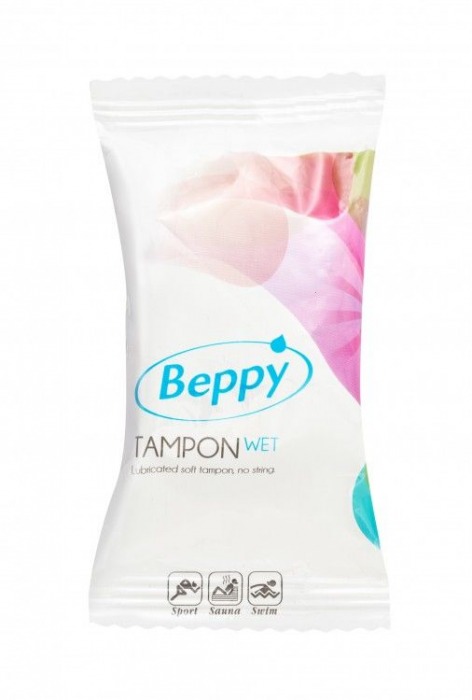 Нежно-розовые тампоны-губки Beppy Tampon Wet - 2 шт. - Beppy - купить с доставкой в Екатеринбурге