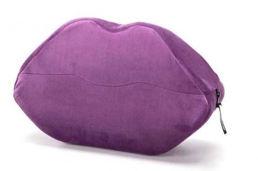 Фиолетовая микрофибровая подушка для любви Kiss Wedge - Liberator - купить с доставкой в Екатеринбурге