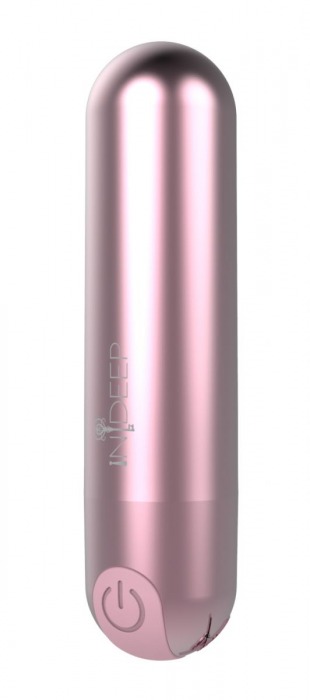 Розовая перезаряжаемая вибропуля Clio - 7,6 см. - Indeep