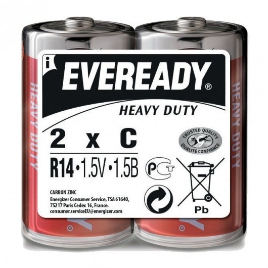 Батарейки EVEREADY R14 C 1,5V - 2 шт. - Energizer - купить с доставкой в Екатеринбурге