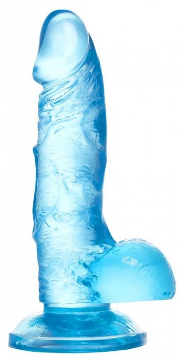 Голубой реалистичный фаллоимитатор Indy - 15,8 см. - A-toys