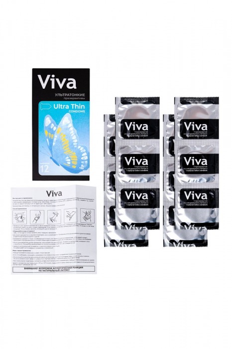 Ультратонкие презервативы VIVA Ultra Thin - 12 шт. - VIZIT - купить с доставкой в Екатеринбурге