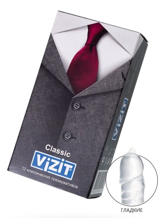 Классические презервативы VIZIT Classic - 12 шт. - VIZIT - купить с доставкой в Екатеринбурге