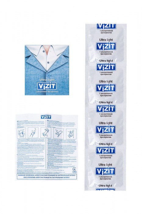 Ультратонкие презервативы VIZIT Ultra light - 12 шт. - VIZIT - купить с доставкой в Екатеринбурге