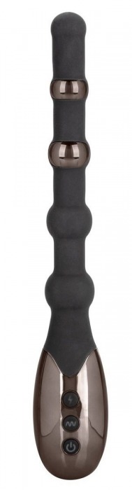 Черный анальный электростимулятор Volt Electro-Beads - 23,5 см. - California Exotic Novelties - купить с доставкой в Екатеринбурге