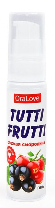 Гель-смазка Tutti-frutti со вкусом смородины - 30 гр. - Биоритм - купить с доставкой в Екатеринбурге