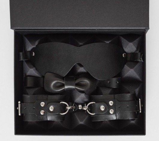 БДСМ-набор в чёрном цвете  Джентльмен - BDSM96 - купить с доставкой в Екатеринбурге