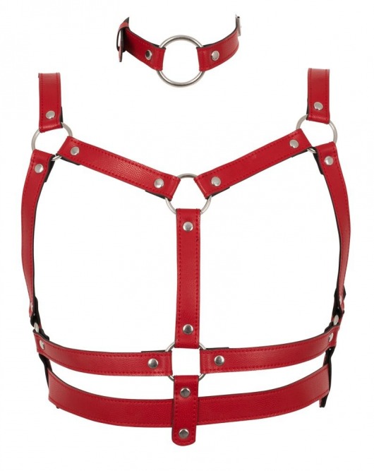 Красный комплект БДСМ-аксессуаров Harness Set - Orion - купить с доставкой в Екатеринбурге