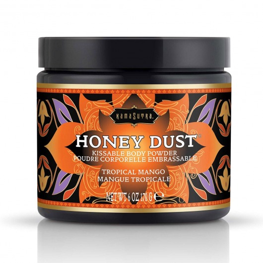Пудра для тела Honey Dust Body Powder с ароматом манго - 170 гр. - Kama Sutra - купить с доставкой в Екатеринбурге