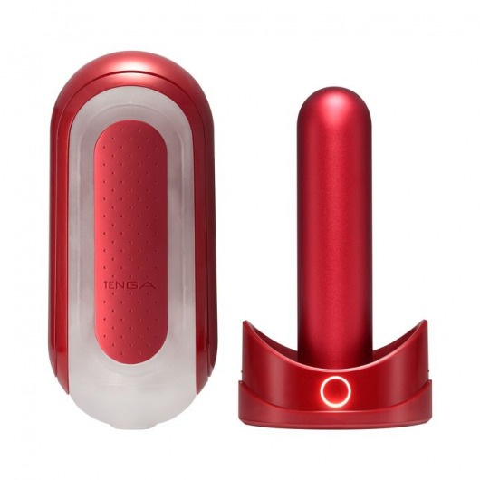 Красный мастурбатор Flip Zero Red   Warmer с подогревом - Tenga - в Екатеринбурге купить с доставкой