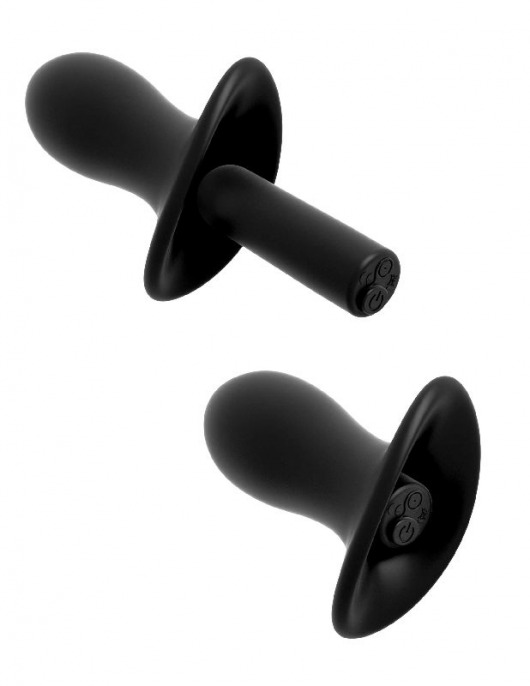 Черные трусики Remote Lace Peek-a-Boo XL-XXL с вибрацией и анальным стимулятором - Pipedream