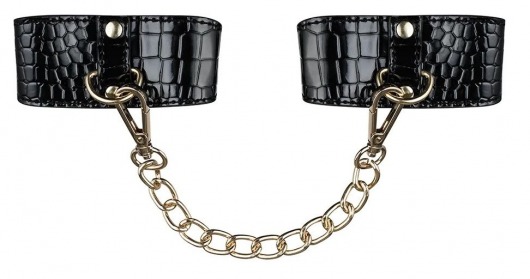 Элегантные черные наручники с цепочкой - Obsessive - купить с доставкой в Екатеринбурге
