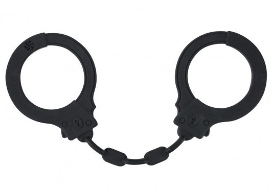 Черные силиконовые наручники Suppression - Lola Games - купить с доставкой в Екатеринбурге