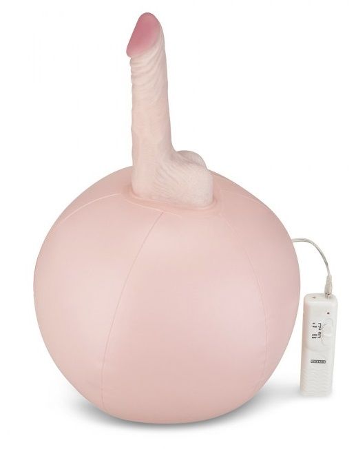 Надувной секс-мяч с реалистичным вибратором - Lux Fetish - купить с доставкой в Екатеринбурге
