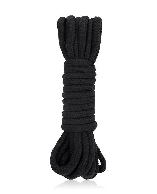Черная хлопковая веревка для бондажа - 5 м. - Lux Fetish - купить с доставкой в Екатеринбурге