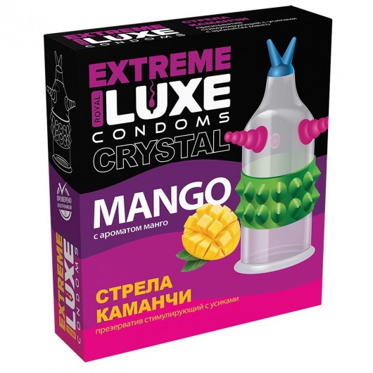 Стимулирующий презерватив  Стрела команчи  с ароматом ванили - 1 шт. - Luxe - купить с доставкой в Екатеринбурге