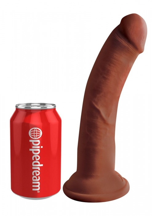 Коричневый фаллоимитатор на присоске 8  Triple Density Cock - 24,1 см. - Pipedream