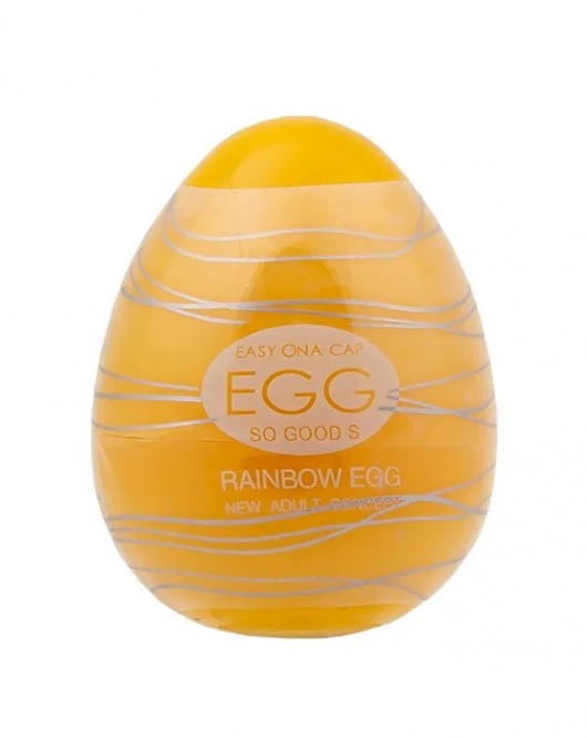 Мастурбатор-яйцо OYO Rainbow Yellow - OYO - в Екатеринбурге купить с доставкой