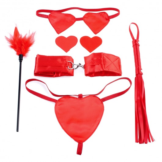 Набор для бондажа Sweetheart Bondage Kit Red - Pipedream - купить с доставкой в Екатеринбурге