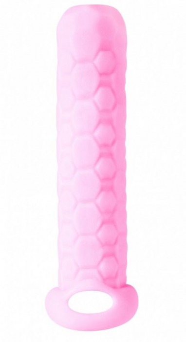 Розовый фаллоудлинитель Homme Long - 13,5 см. - Lola Games - в Екатеринбурге купить с доставкой