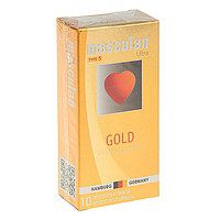 Презервативы Masculan Ultra Gold с золотым напылением и ароматом ванили - 10 шт. - Masculan - купить с доставкой в Екатеринбурге