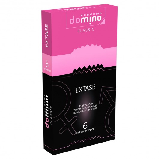 Презервативы с точками и рёбрышками DOMINO Classic Extase - 6 шт. - Domino - купить с доставкой в Екатеринбурге
