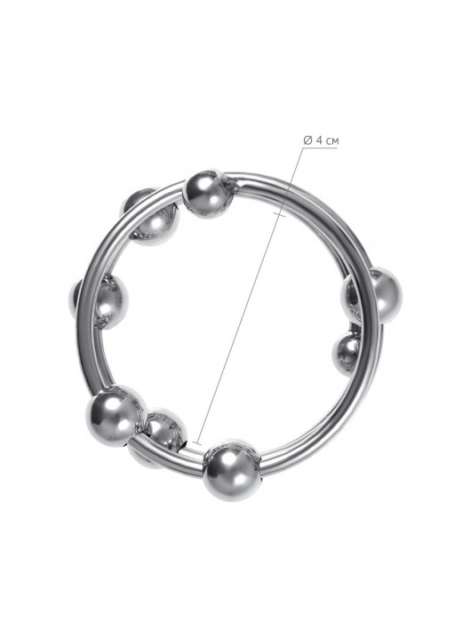 Большое металлическое кольцо под головку пениса - ToyFa - купить с доставкой в Екатеринбурге