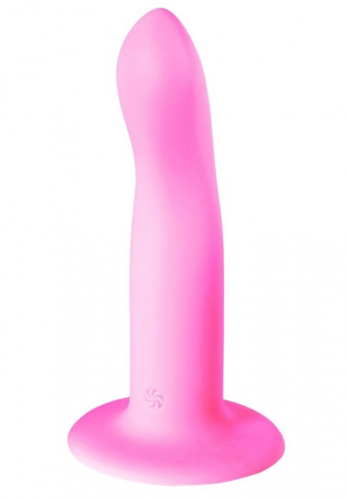 Розовый нереалистичный дилдо Stray - 16,6 см. - Lola Games