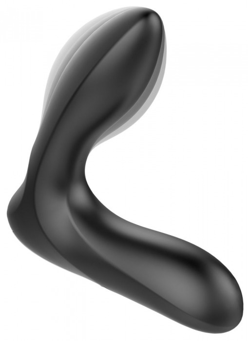 Черная анальная втулка с вибрацией и функцией расширения Inflatable Vibrating Prostate Plug - Orion