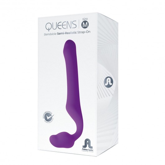 Лиловый безремневой страпон Queens M - Adrien Lastic - купить с доставкой в Екатеринбурге