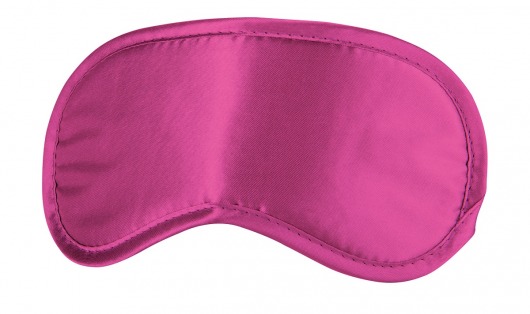 Розовая плотная маска для сна и любовных игр - Shots Media BV - купить с доставкой в Екатеринбурге
