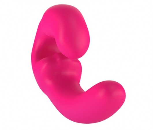 Розовый страпон с вибрацией Sharevibe - 22 см. - Fun Factory - купить с доставкой в Екатеринбурге