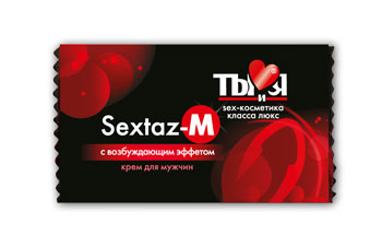 Возбуждающий крем Sextaz-M для мужчин в одноразовой упаковке - 1,5 гр. - Биоритм - купить с доставкой в Екатеринбурге