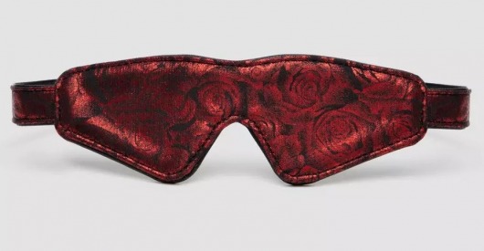 Двусторонняя красно-черная маска на глаза Reversible Faux Leather Blindfold - Fifty Shades of Grey - купить с доставкой в Екатеринбурге