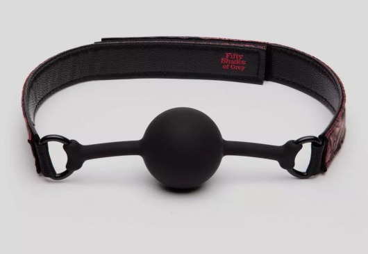 Кляп-шар на двусторонних ремешках Reversible Silicone Ball Gag - Fifty Shades of Grey - купить с доставкой в Екатеринбурге