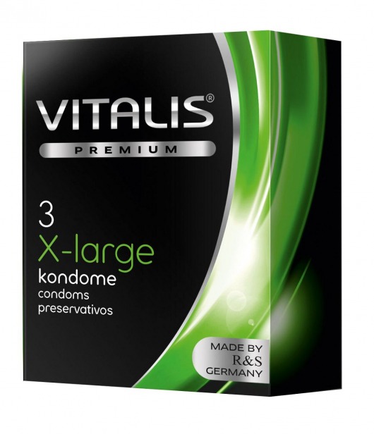 Презервативы увеличенного размера VITALIS PREMIUM x-large - 3 шт. - Vitalis - купить с доставкой в Екатеринбурге