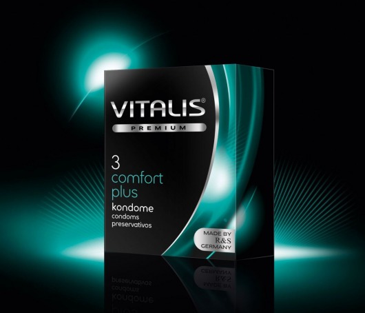 Контурные презервативы VITALIS PREMIUM comfort plus - 3 шт. - Vitalis - купить с доставкой в Екатеринбурге
