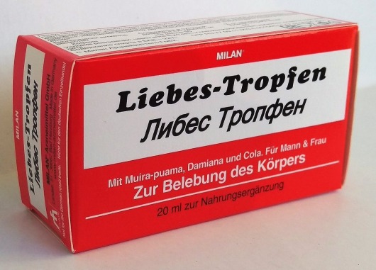 Возбуждающие капли для двоих Love Drops Liebes Tropfen - 20 мл. - Milan Arzneimittel GmbH - купить с доставкой в Екатеринбурге