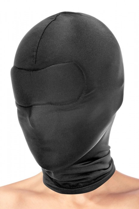 Сплошная маска-шлем с имитацией повязки для глаз - Fetish Tentation - купить с доставкой в Екатеринбурге