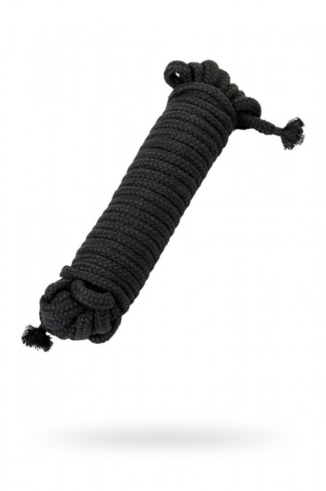 Чёрная хлопковая веревка для бондажа - ToyFa - купить с доставкой в Екатеринбурге