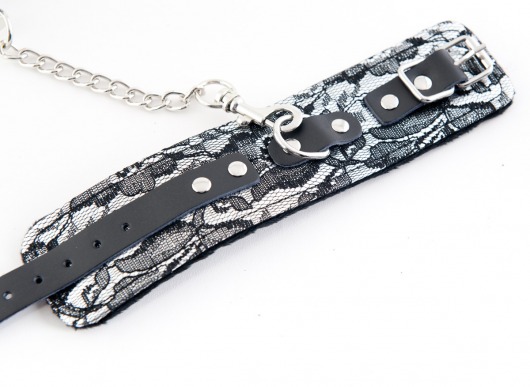 Кружевные серебристые наручники - ToyFa - купить с доставкой в Екатеринбурге