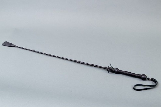 Плетёный длинный стек с наконечником-хлопушкой - 85 см. - Подиум - купить с доставкой в Екатеринбурге