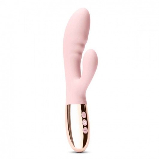 Нежно-розовый вибромассажер-кролик Blend - 20,2 см. - Le Wand